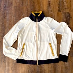 Lululemon special edition white and gold jacket size 8